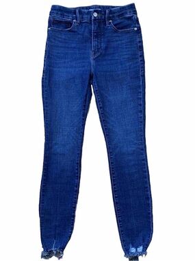 Good American Good Legs Dark Wash Skinny Jeans 4/27